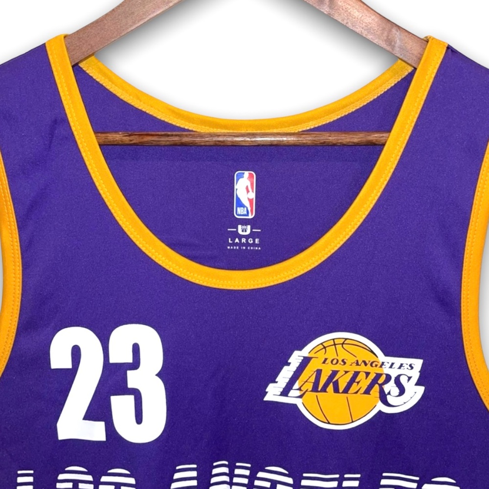 NWT Los Angeles Lakers NBA Lebron James #23 Basketball Jersey - Picture 3 of 4